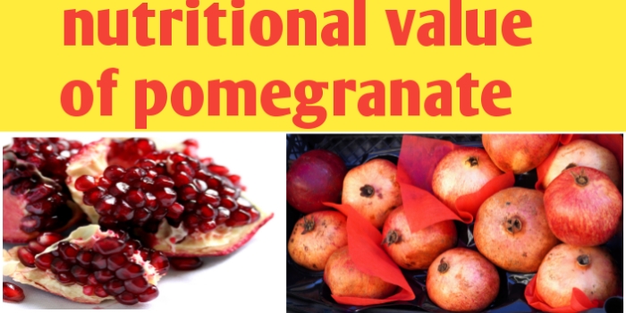 Nutritional value of pomegranate and health benefits